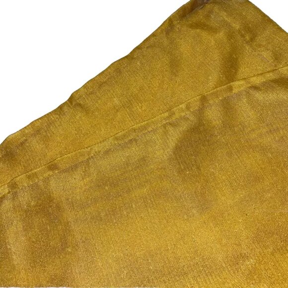 Set 4 Vintage 1960s Curtains Panels Yellow Sheer Pinch Pleat Drapes 82 in Long - Picture 4 of 7